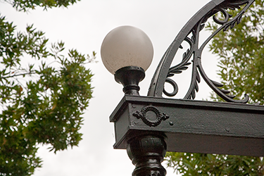 Detail of Lamp on the Arch