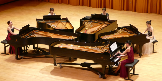 Five Pianos