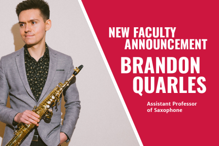 Assistant Professor of Saxophone Brandon Quarles