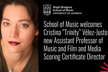 School of Music welcomes Cristina “Trinity” Vélez-Justo; new Assistant Professor of Music and Film and Media Scoring Certificate Director
