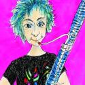 Artwork of a bassoonist by Nadina Mackie Jackson